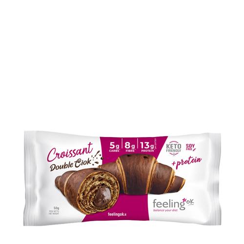 FeelingOK High Protein Croissant (50 g, Słona podwójna czekolada)