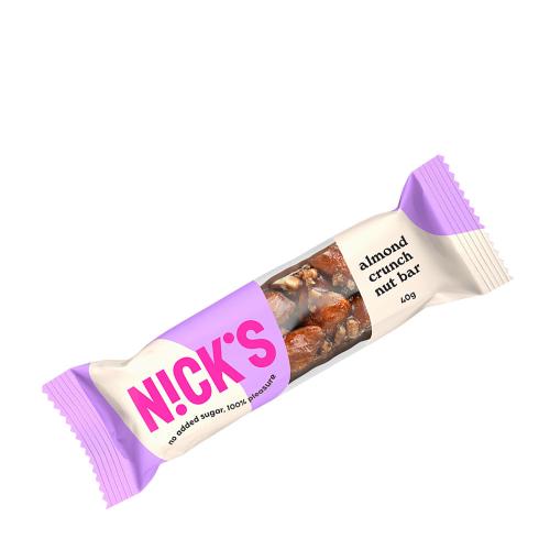 Nick's Chrupiący baton z migdałami i orzechami (40 g)