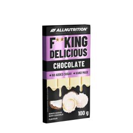   ALLNUTRITION Fitking Delicious Chocolate (100 g, Biała czekolada z kokosem)