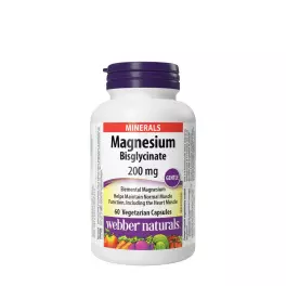   Webber Naturals Magnesium Bisglycinate 200 mg (60 Kapsułka roślinna)