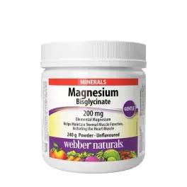 Webber Naturals Magnesium Bisglycinate 200 mg (240 g)