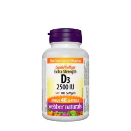 Webber Naturals Vitamin D3 2500 IU (180 Kapsułka miękka)