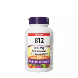   Webber Naturals Vitamin B12 Methylcobalamin 1000 mcg  (80 Tabletka)