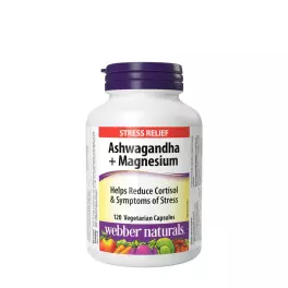   Webber Naturals Ashwagandha + Magnesium (120 Kapsułka roślinna)