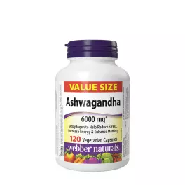   Webber Naturals Ashwagandha 6000 mg (120 Kapsułka roślinna)