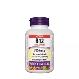   Webber Naturals Vitamin B12 Methylcobalamin 5000 mcg  (60 Tabletka)
