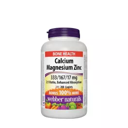   Webber Naturals Calcium Magnesium Zinc 333/167/17 mg (200 Kapsułka)