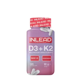   INLEAD Nutrition Vitamin D3 + K2 + Magnesium (120 Veg Capsules)