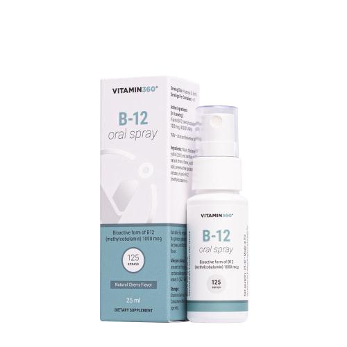 Vitamin360 B-12 Oral Spray (25 ml, Czereśnia)