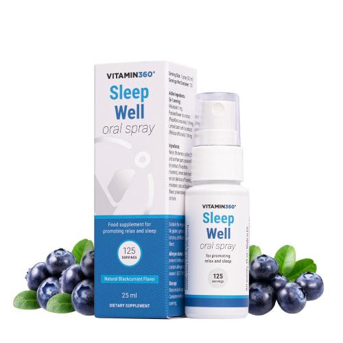 Vitamin360 Sleep Well Oral Spray (25 ml, Czarna porzeczka)