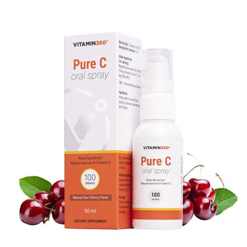 Vitamin360 Pure C Oral Spray (50 ml, Wiśnia )